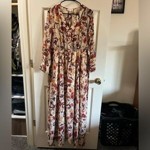 Fall floral dress